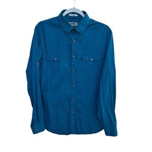Express Turquoise Button-Up Shirt